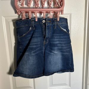 S.O.N.G. - super high rise jean shorts